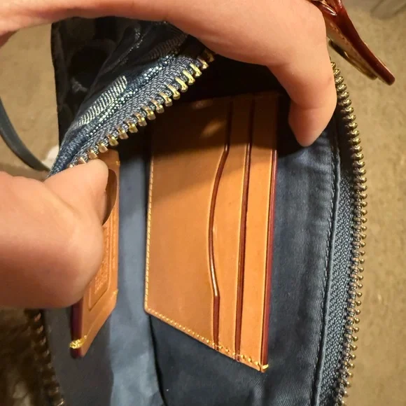 Coach Denim Penn Shoulder Bag - Picture 8 of 12